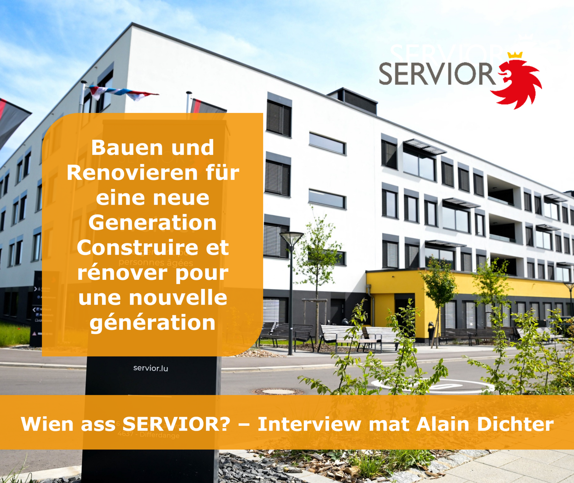 Immeuble moderne pour seniors