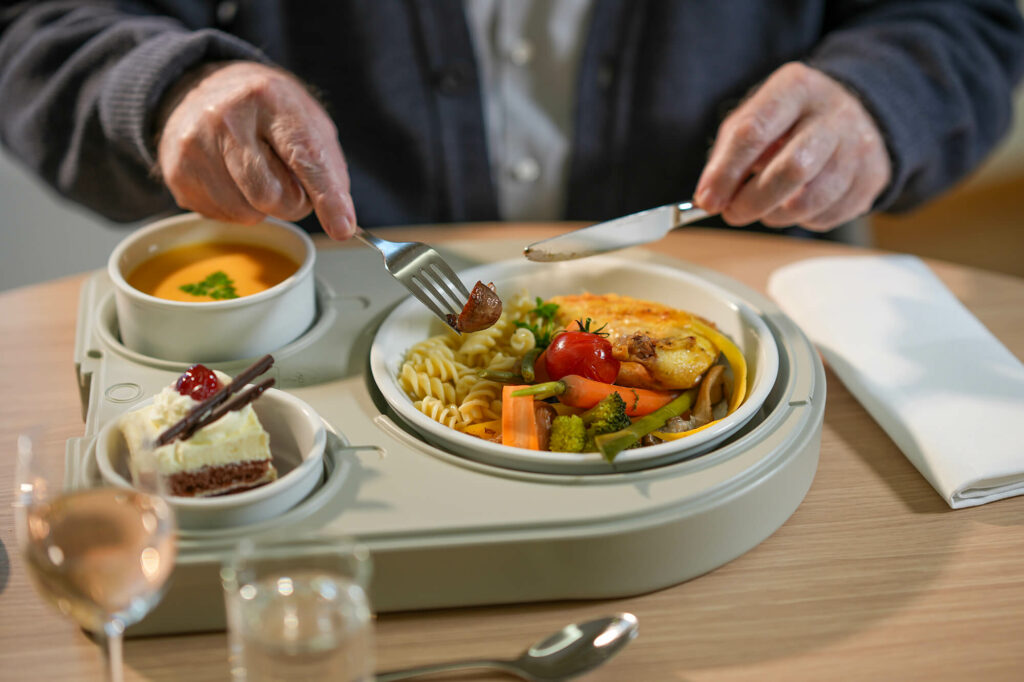 Ein Teller mit leckerem Essen